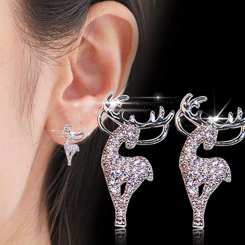 Festive Reindeer Earrings | Christmas Jewellery for Women-Nora Luxe