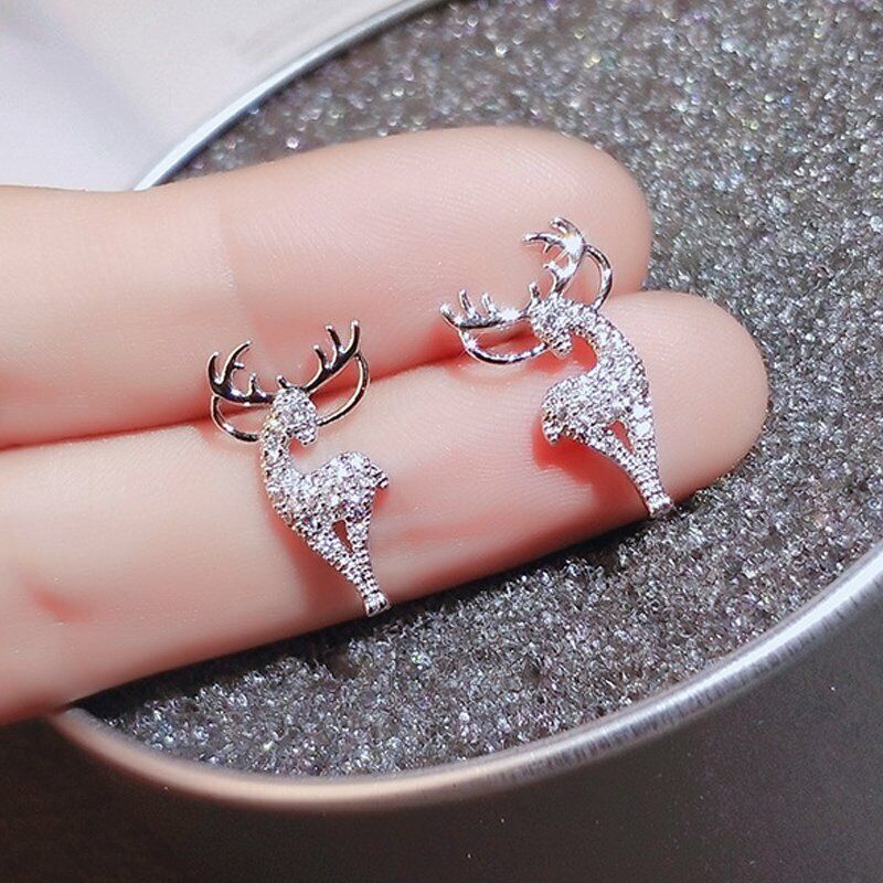 Festive Reindeer Earrings | Christmas Jewellery for Women-Nora Luxe