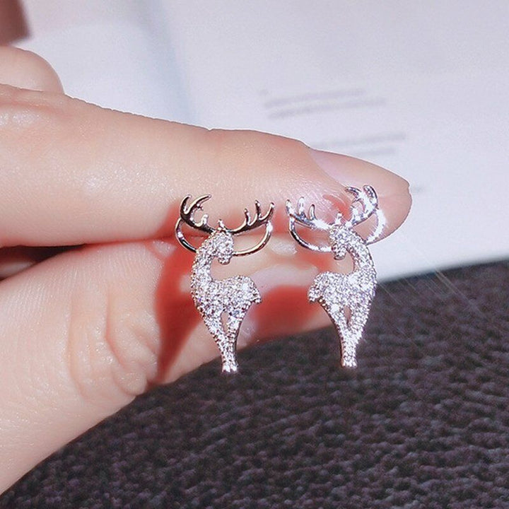 Festive Reindeer Earrings | Christmas Jewellery for Women-Nora Luxe