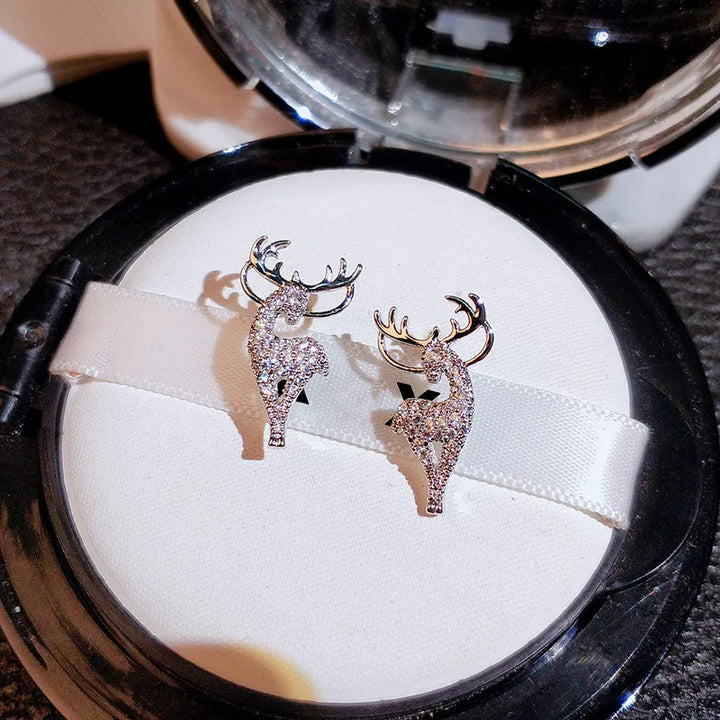 Festive Reindeer Earrings | Christmas Jewellery for Women-Nora Luxe