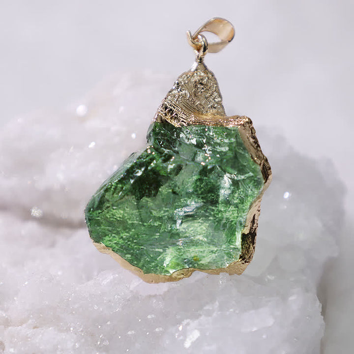 Fine Natural Moldavite Necklace - Lyra-Nora Luxe