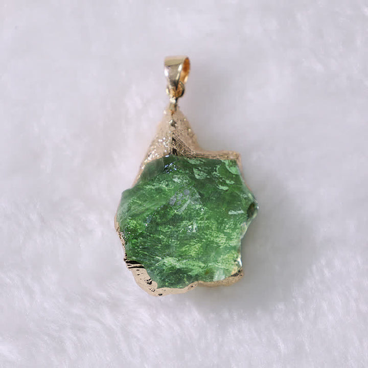 Fine Natural Moldavite Necklace - Lyra-Nora Luxe