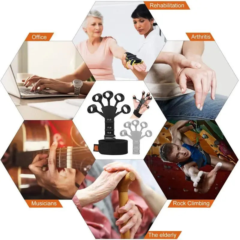 Finger and Hand Strengthener - GripMaster-Black-Nora Luxe