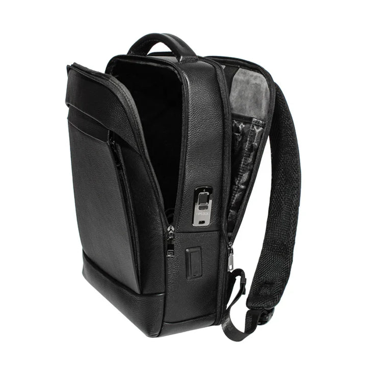 Men’s Large-Capacity Business Laptop Backpack with Fingerprint Lock – Anti-Theft