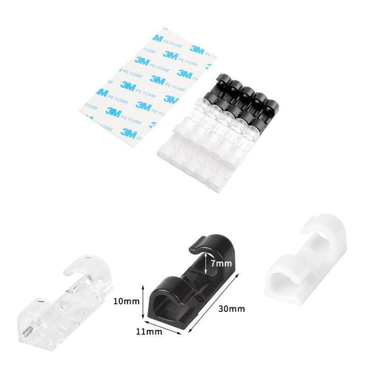 Finisher wire clamp-Transparent-20 pieces-Nora Luxe