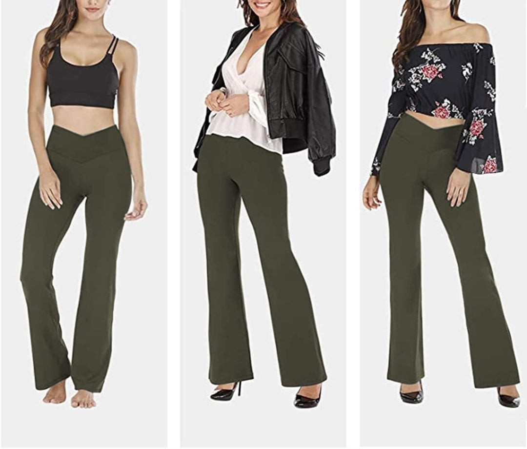 Flared Yoga Leggings - VFit-Black-2XS-Nora Luxe