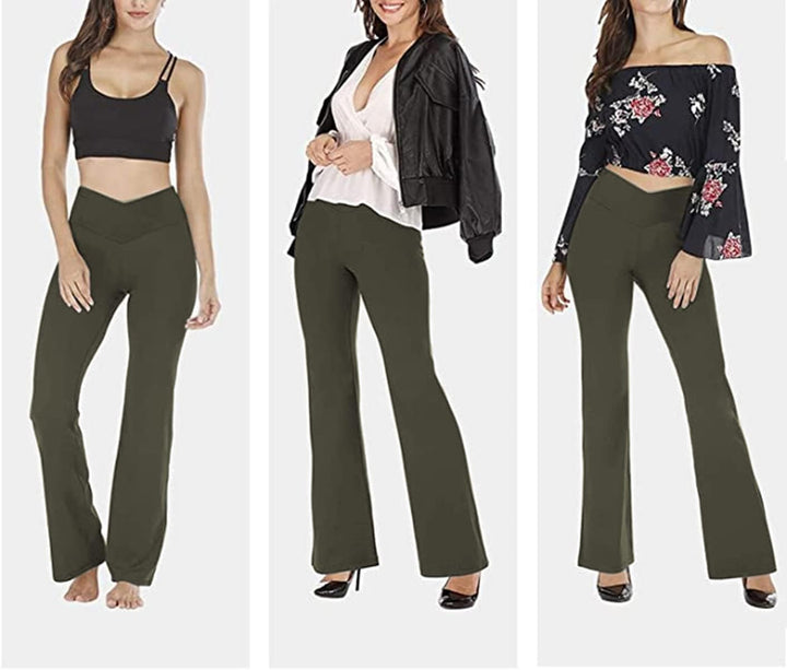 Flared Yoga Leggings - VFit-Black-2XS-Nora Luxe