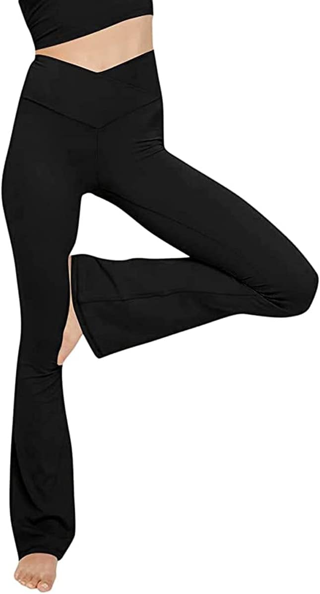 Flared Yoga Leggings - VFit-Black-2XS-Nora Luxe