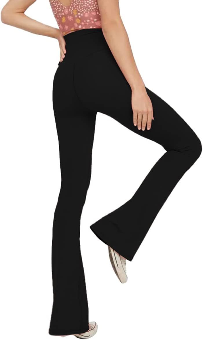 Flared Yoga Leggings - VFit-Black-2XS-Nora Luxe