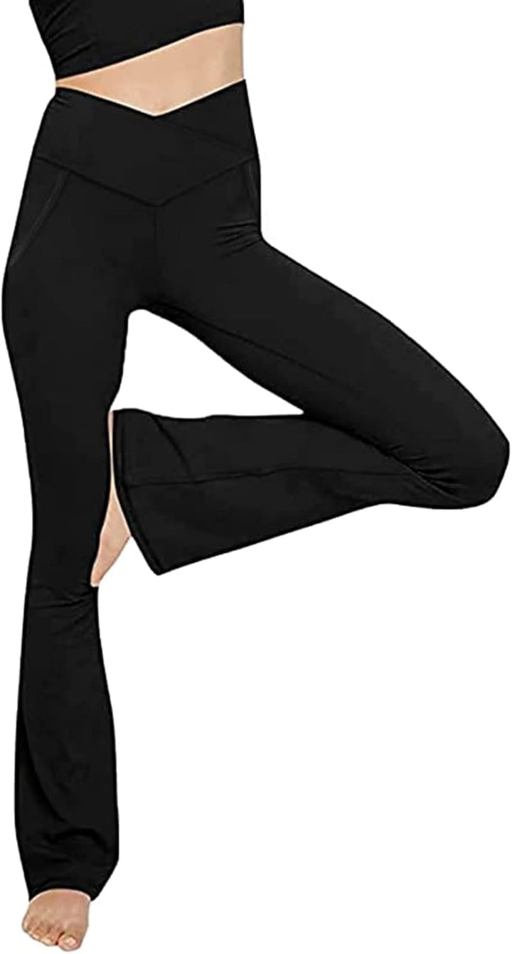 Flared Yoga Leggings - VFit-Black-2XS-Nora Luxe