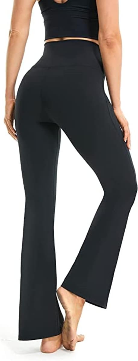 Flared Yoga Leggings - VFit-Black-2XS-Nora Luxe