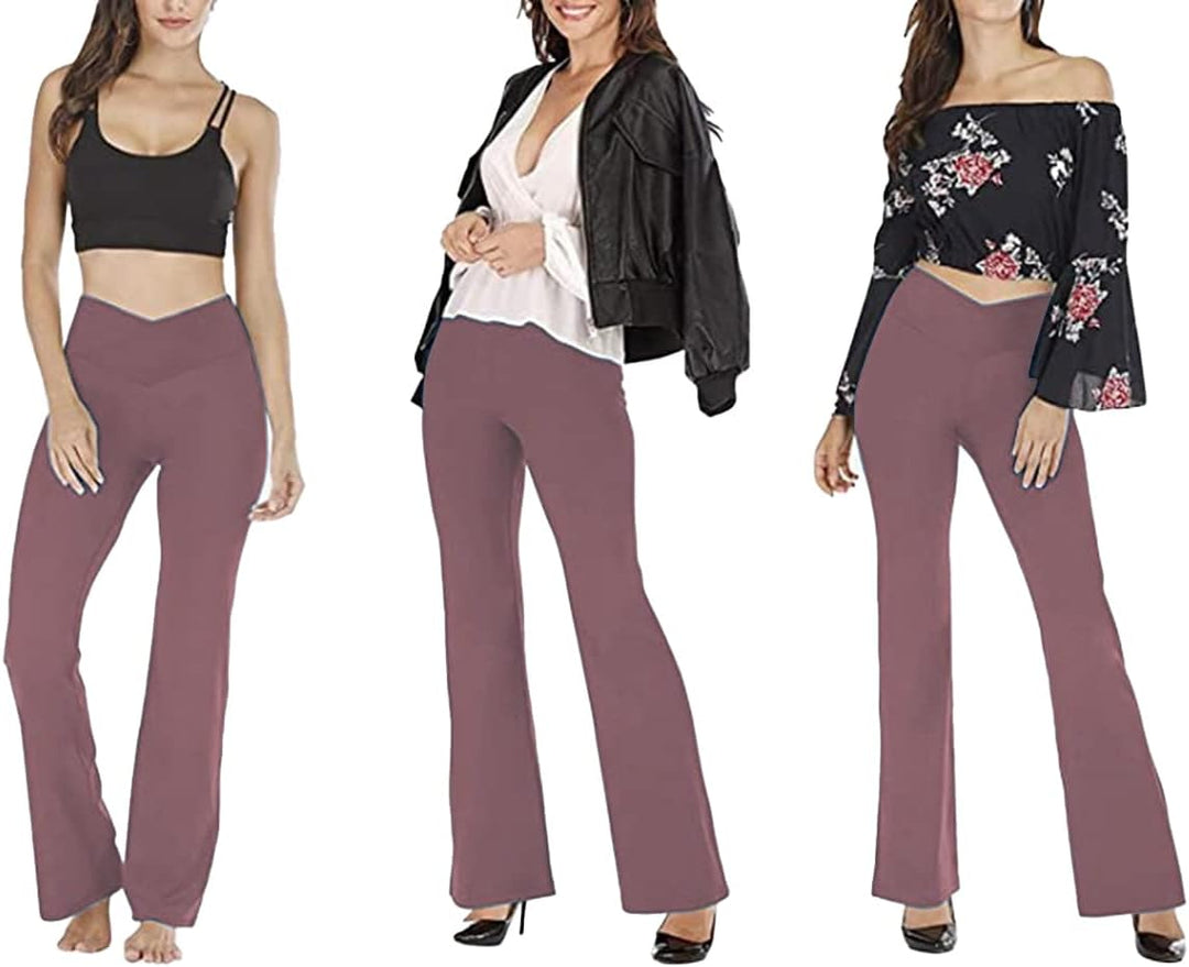 Flared Yoga Leggings - VFit-Black-2XS-Nora Luxe