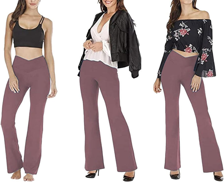 Flared Yoga Leggings - VFit-Black-2XS-Nora Luxe