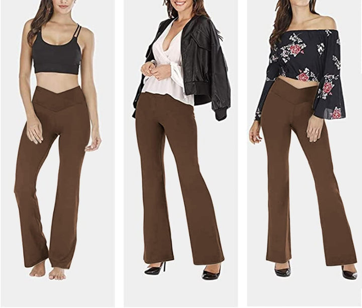 Flared Yoga Leggings - VFit-Black-2XS-Nora Luxe