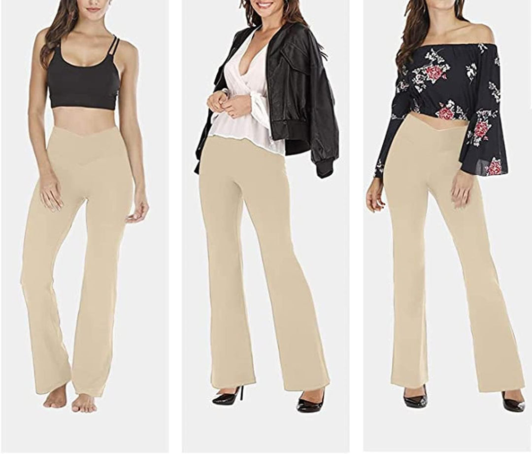 Flared Yoga Leggings - VFit-Black-2XS-Nora Luxe