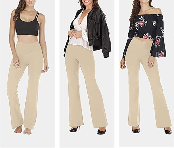 Flared Yoga Leggings - VFit-Black-2XS-Nora Luxe