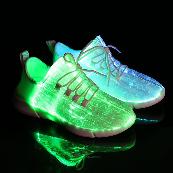 Flashing LED Fiber Optic Sneakers - Orion-2.5-Nora Luxe