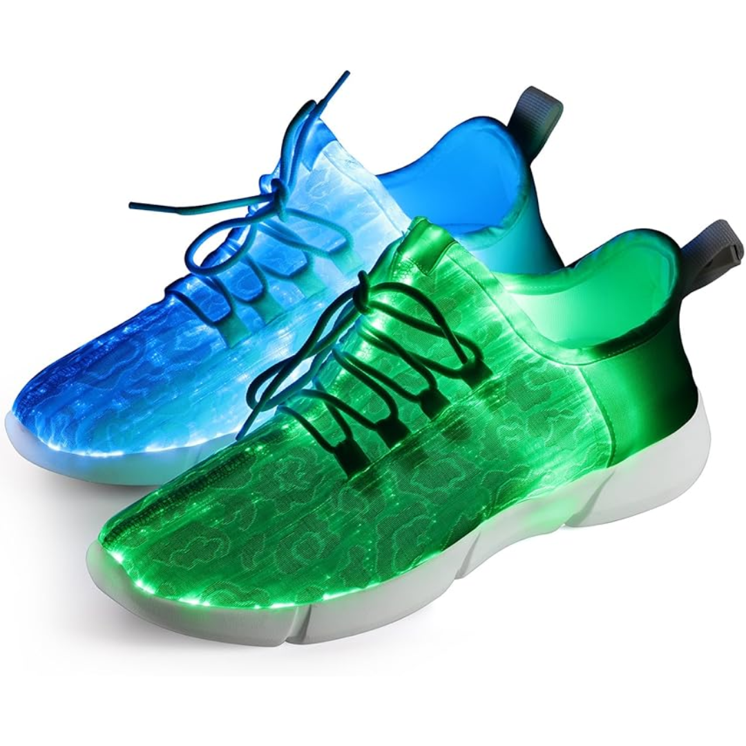 Flashing LED Fiber Optic Sneakers - Orion-2.5-Nora Luxe