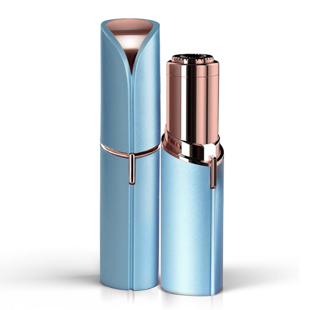 Flawless Facial Hair Remover – Discover Smooth Skin Now!-Blue-Nora Luxe