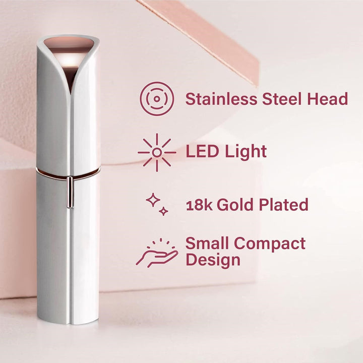 Flawless Facial Hair Remover – Discover Smooth Skin Now!-Rose Gold-Nora Luxe