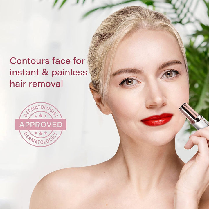 Flawless Facial Hair Remover – Discover Smooth Skin Now!-Rose Gold-Nora Luxe