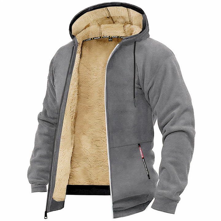 Fleece Lined Jacket - Liam-Gray-XS-Nora Luxe