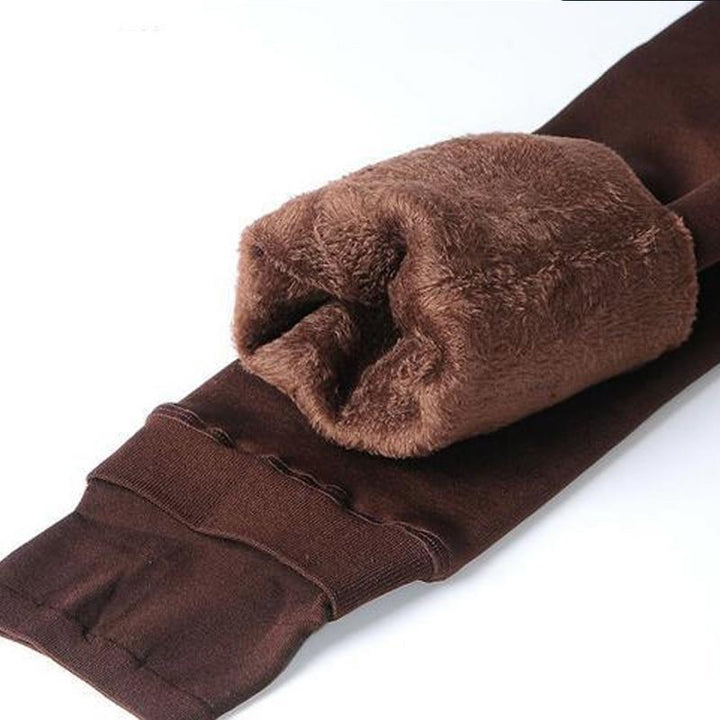 Fleece Lined Winter Leggings - Elsa-Brown-S-Nora Luxe