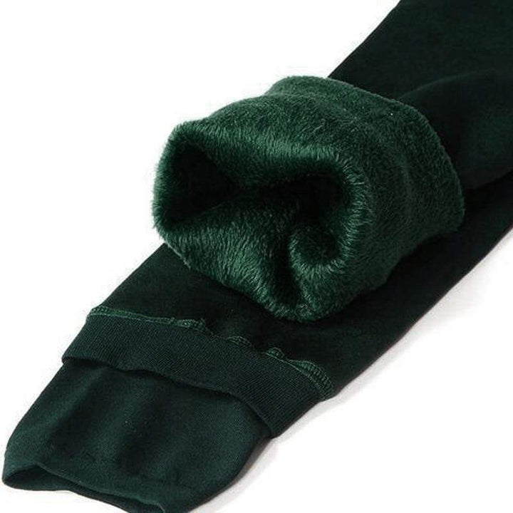 Fleece Lined Winter Leggings - Elsa-Green-S-Nora Luxe