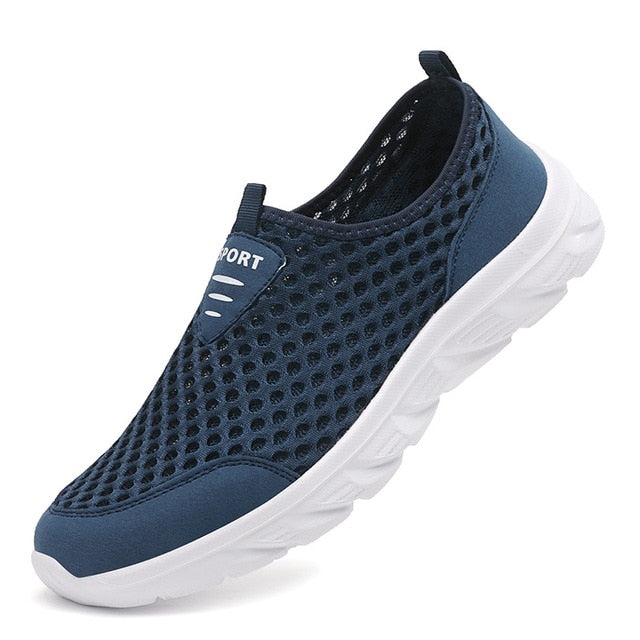 FlexAir Mesh | Orthopaedic Sneakers for Men without Laces-Blue-6.0-Nora Luxe