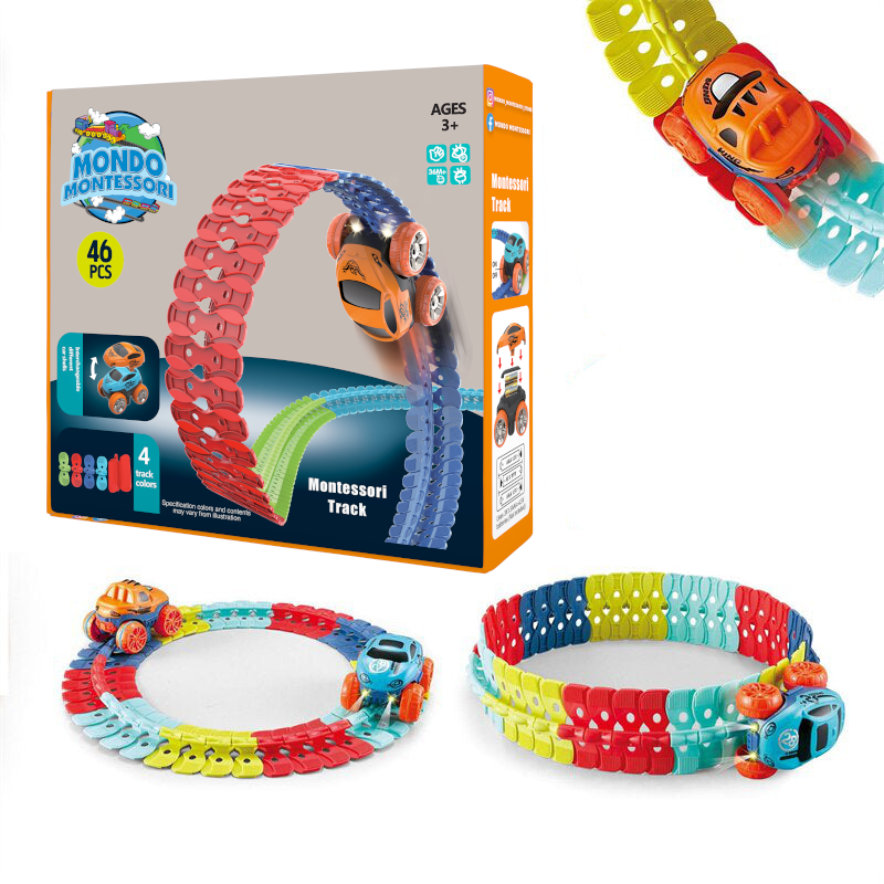 Flexible Montessori Play Path – FlexiTrack-46 Piece-Nora Luxe