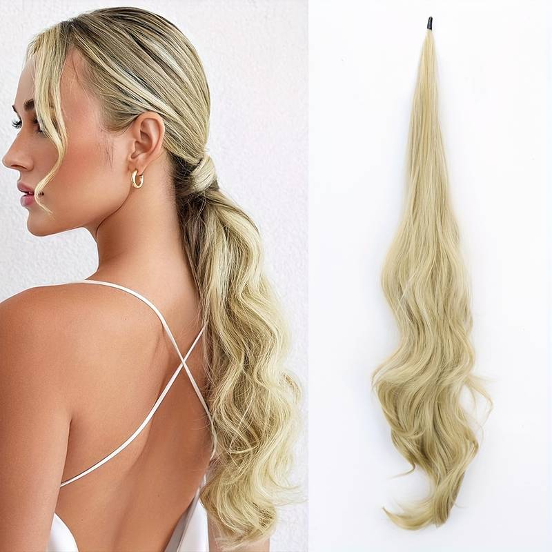 Flexible Wrap-Around Ponytail for Long, Full Hair - Selena-California Blonde-Nora Luxe