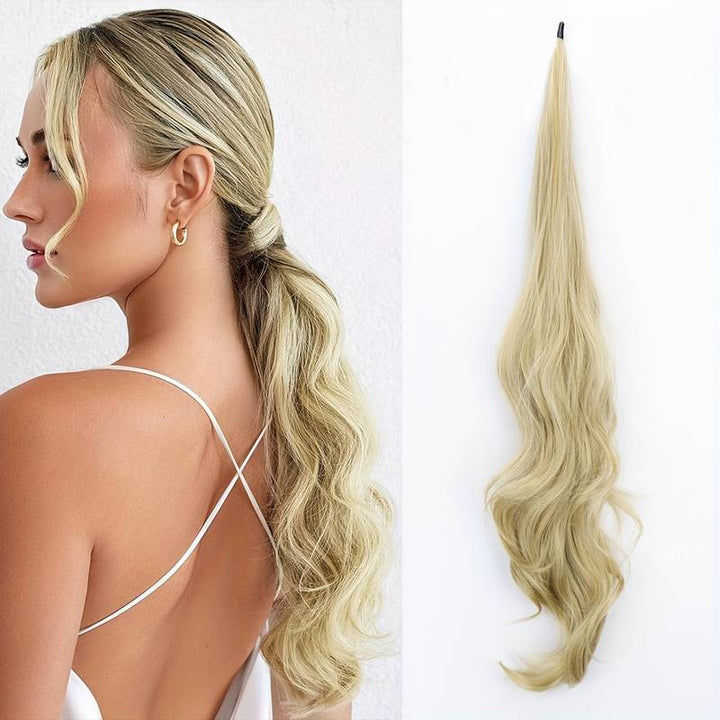 Flexible Wrap-Around Ponytail for Long, Full Hair - Selena-California Blonde-Nora Luxe
