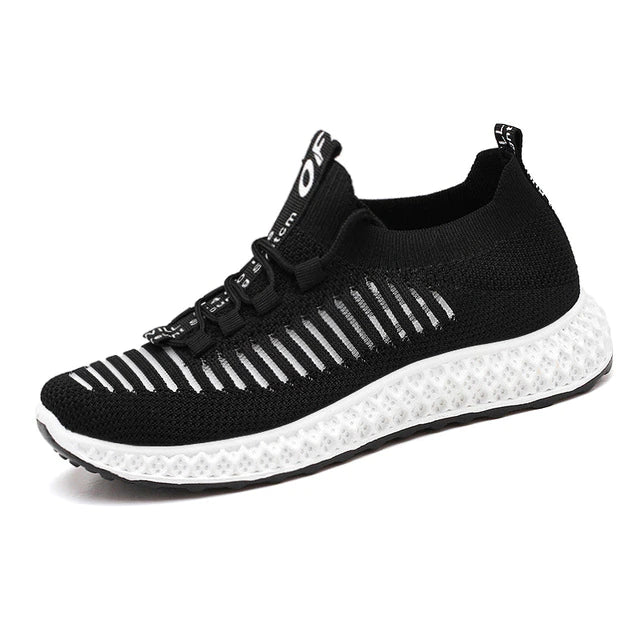 FlexStride 4D | Everyday Sports Shoe for Women with Cushioned Sole-Black-5-Nora Luxe