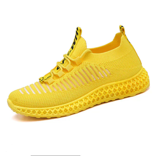 FlexStride 4D | Everyday Sports Shoe for Women with Cushioned Sole-Yellow-5-Nora Luxe