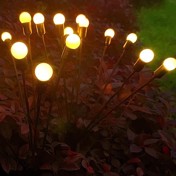 Floating Solar Garden Lights with Firefly Effect – FireGlow-Nora Luxe