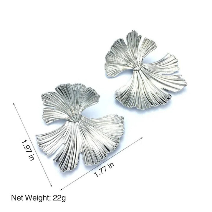 Flower Earrings in Gold and Silver - Liora-Silver-Nora Luxe