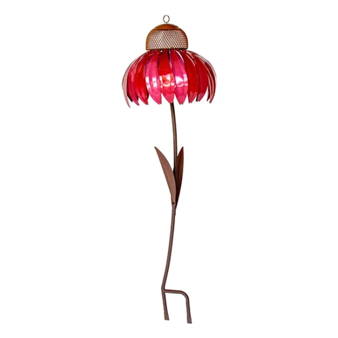 Flower-shaped Bird Feeder - FloraFeeder-Red-Nora Luxe