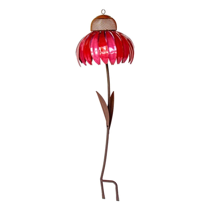 Flower-shaped Bird Feeder - FloraFeeder-Red-Nora Luxe