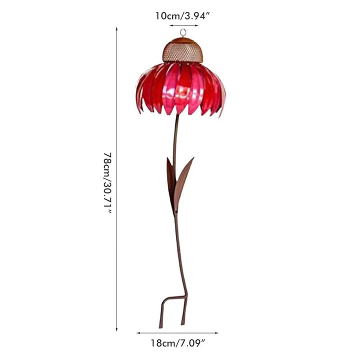 Flower-shaped Bird Feeder - FloraFeeder-Red-Nora Luxe