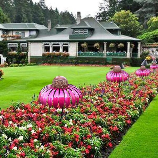 Flower-shaped Bird Feeder - FloraFeeder-Red-Nora Luxe