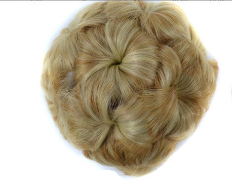 Flower-shaped Hair Clip with Hair Extension – Fiora-Blonde-Nora Luxe