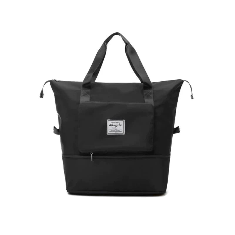 Foldable Travel Bag - FlexiCarry-Black-Nora Luxe
