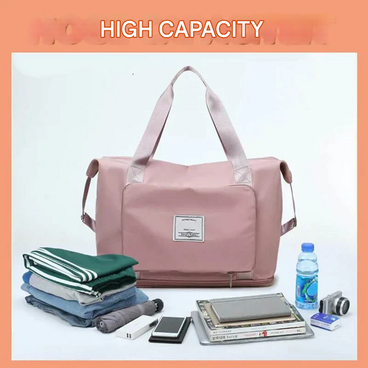 Foldable Travel Bag - FlexiCarry-Black-Nora Luxe