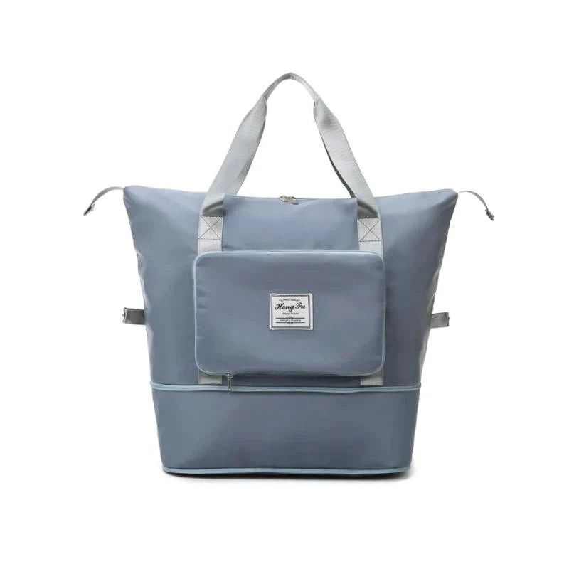 Foldable Travel Bag - FlexiCarry-Blue-Nora Luxe