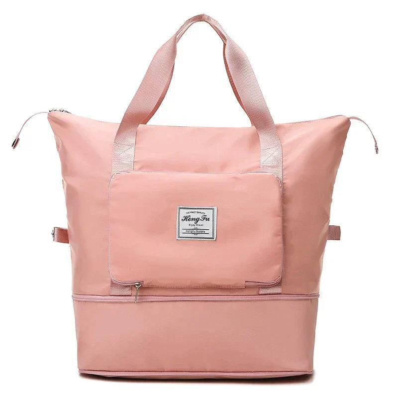 Foldable Travel Bag - FlexiCarry-Light Pink-Nora Luxe