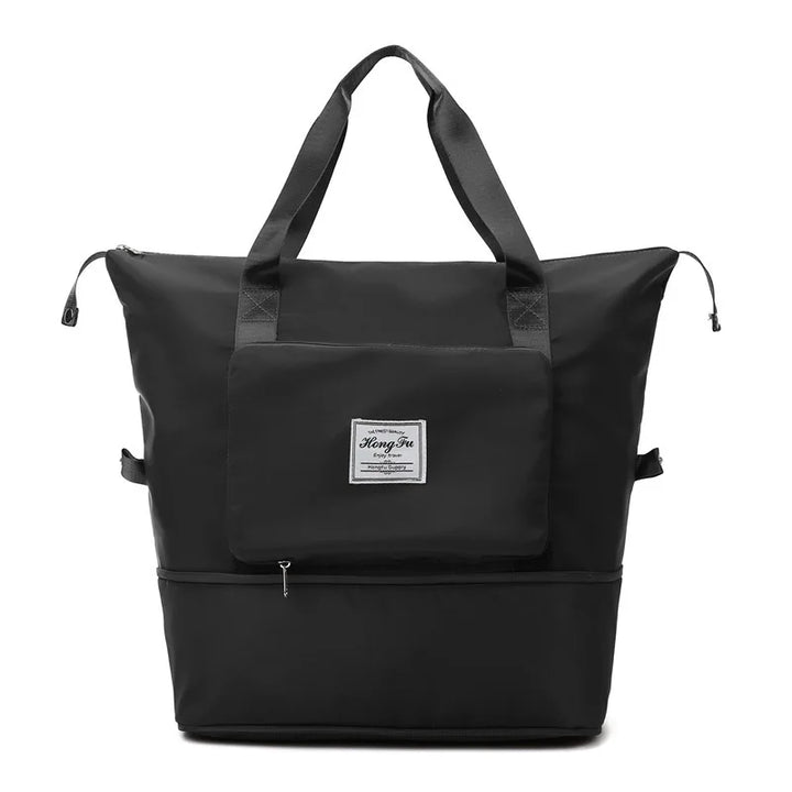 Folding Suitcase - FlexCarry-Black-Nora Luxe