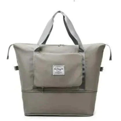 Folding Suitcase - FlexCarry-Gray-green-Nora Luxe