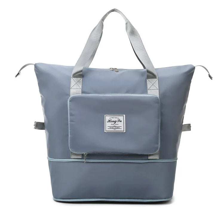 Folding Suitcase - FlexCarry-Light blue-Nora Luxe