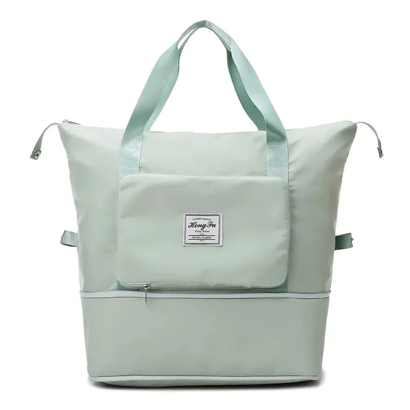 Folding Suitcase - FlexCarry-Light green-Nora Luxe
