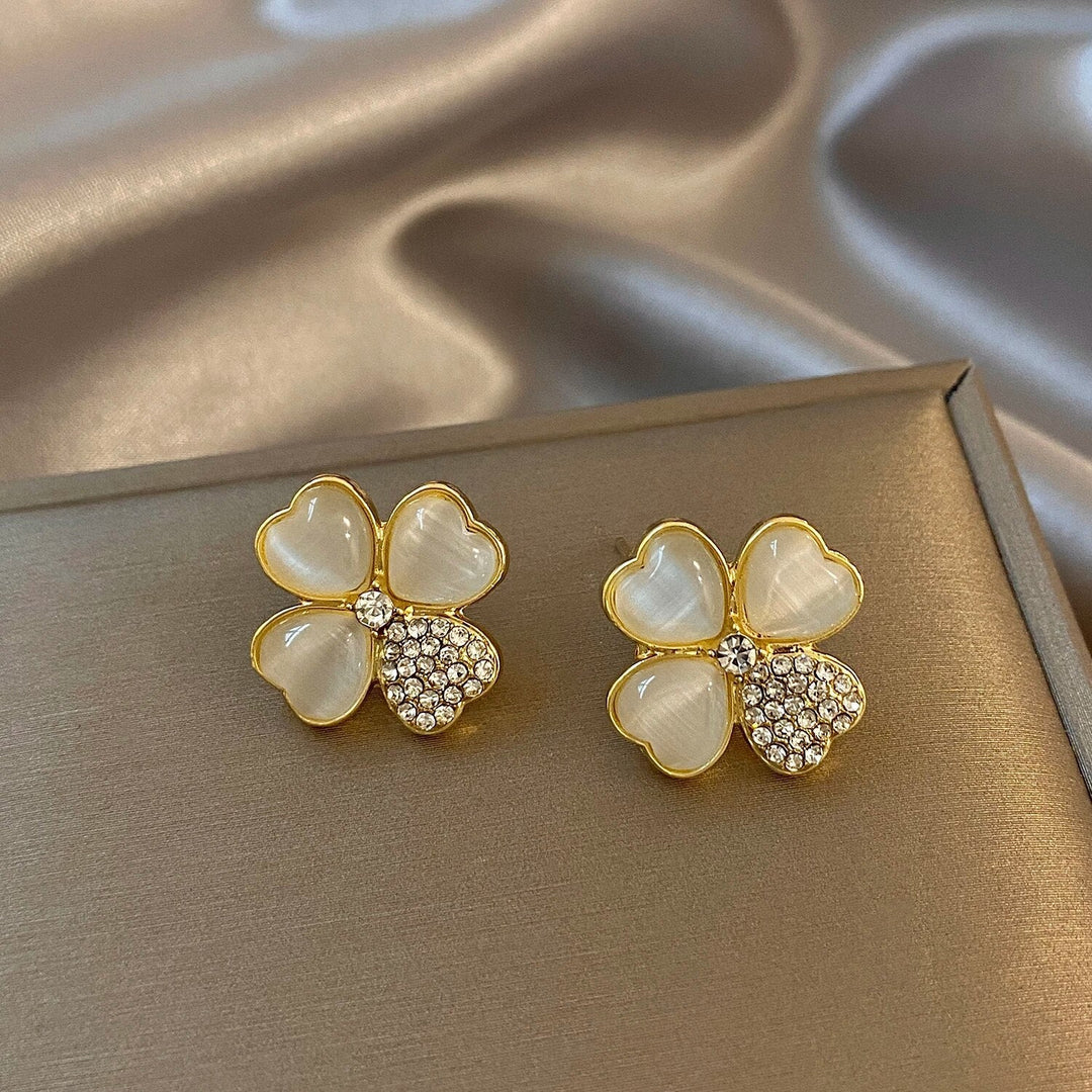 Four-Leaf Clover Earrings-Nora Luxe